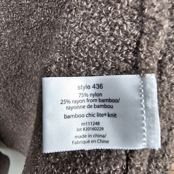 BAREFOOT DREAMS Bamboo Blend‎ Cozychic Lite Calypso Wrap Brown Womens Size S/M - Picture 11 of 12